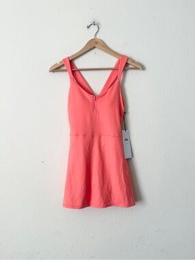 alo yoga orange dress Alo court side tennis dress (skort), MSRP $118